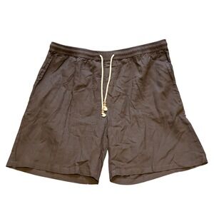 COOFANDY Shorts Mens 3XL Linen Viscose‎ Casual Drawstring Summer Beach NWOT